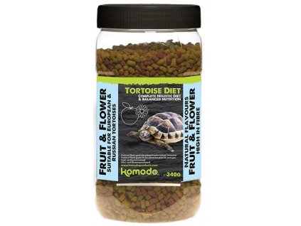 Komodo Tort. Diet - suchoz. želva, ovoce+květy 340g