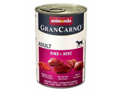 GRANCARNO Adult - hovězí , srdce 400g