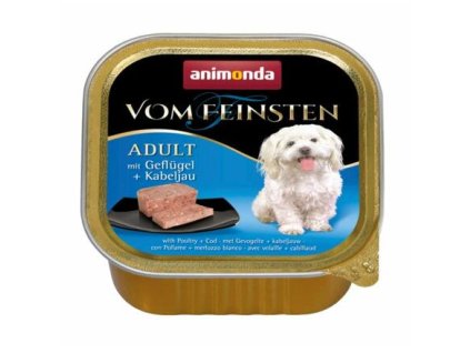 ANIMONDA paštika ADULT - kuřecí +treska obecná pro psy 150g