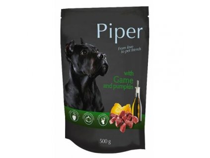 PIPER se zvěřinou a dýní, kapsička pro psy 500g