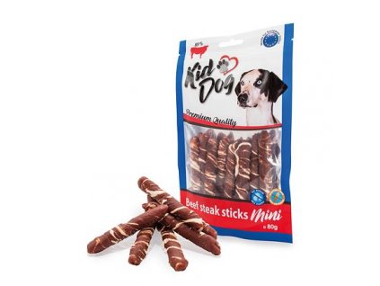 KIDDOG hovězí steak na buvolí tyčince 7-8cm 80 g