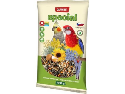 Darwins Speciál střední papoušek 1 kg