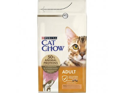 Purina Cat Chow Adult - losos a tuňák 1,5 kg