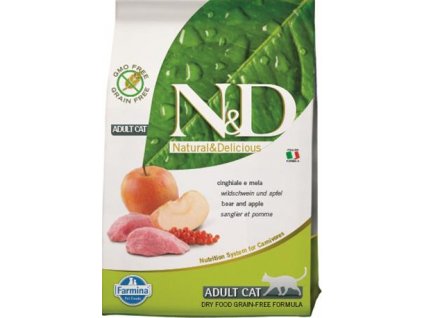 N&D GRAIN FREE Cat Adult Boar & Apple 0,3 kg