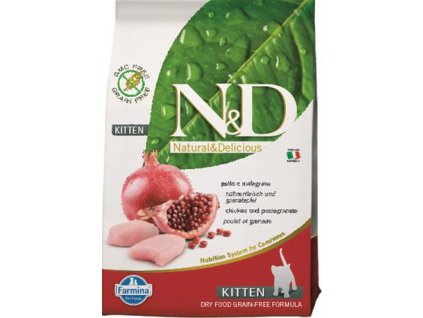 N&D PRIME Cat GRAIN FREE Kitten Chicken & Pomegranate 0,3 kg