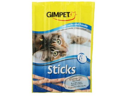 Gimcat Sticks losos + pstruh 4 ks  + Dárek ke každé objednávce.