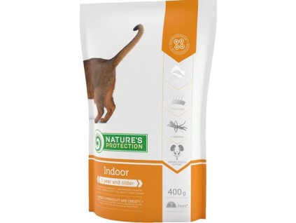 Nature's Protection Cat Dry Indoor 400 g  + 3% SLEVA Slevový kupón: extra