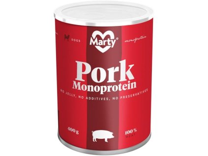 MARTY konz. pro psy - Monoprotein vepřové 400 g