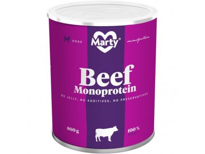 MARTY konz. pro psy - Monoprotein hovězí 800 g