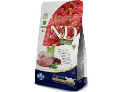 N&D QUINOA Cat GF Digestion, Lamb & Fennel Adult 300 g