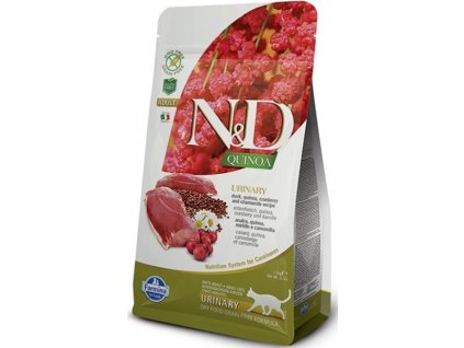 N&D QUINOA Cat GF Urinary, Duck & Cranberry Adult 300 g