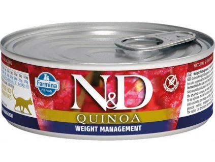 N&D QUINOA Cat konz. Weight Management Lamb & Broccoli 80 g