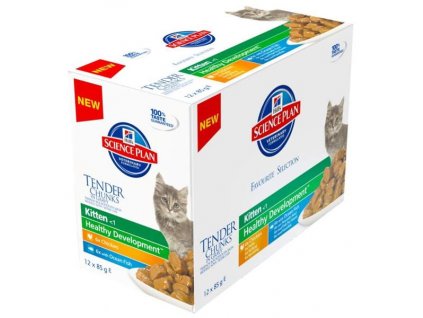 Hill's Science Plan Feline Kitten kapsička Chicken & Ocean Fish 12 x 85 g