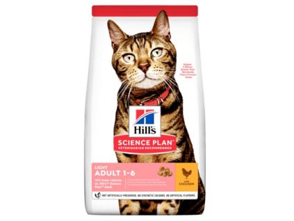 Hill's Science Plan Feline Adult Light Chicken Dry 10 kg