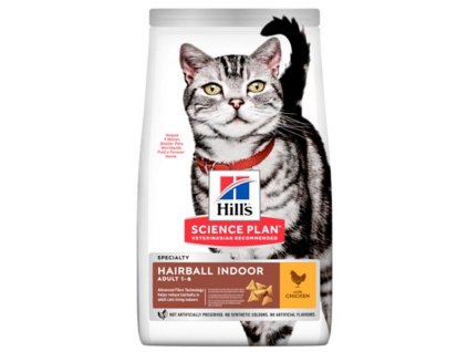 Hill's Science Plan Feline Adult Hairball "for Indoor cats" Chicken Dry 3 kg