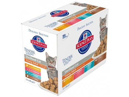 Hill's Science Plan Feline Adult kapsička Sterilised 12 x 85 g