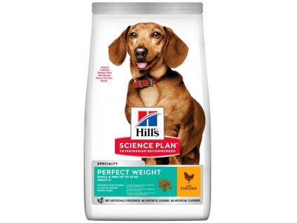 Hill's Science Plan Canine Adult Perfect Weight Small & Mini Chicken Dry 6 kg