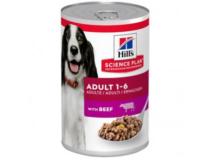 Hill's Science Plan Canine Adult Beef konzerva 370 g