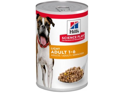 Hill's Science Plan Canine Adult light Chicken konzerva 370 g