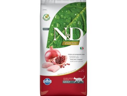 N&D PRIME Cat GRAIN FREE Adult Chicken & Pomegranate 5 kg