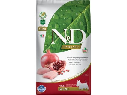 N&D PRIME Dog GF Chicken & Pomegranate Adult Mini 2,5 kg