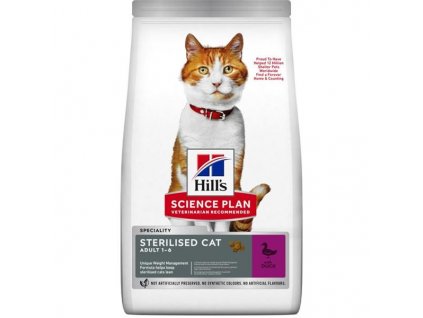 Hill's Science Plan Feline Young Adult Sterilised Cat with Duck Dry 1,5 kg