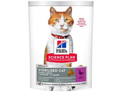 Hill's Science Plan Feline Adult Sterilised Cat with Duck Dry 10 kg