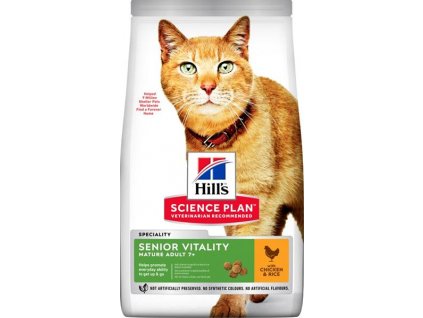 Hill's Science Plan Feline Adult 7+ Senior Vitality Chicken Dry 1,5 kg