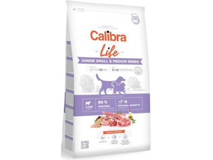 Calibra Dog Life Junior Small & Medium Breed Lamb 12 kg