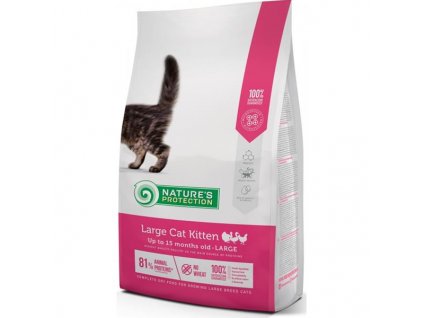 Nature's Protection Cat Dry Large Kitten 2 kg  + 3% SLEVA Slevový kupón: extra