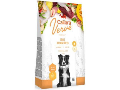 Calibra Dog Verve GF Adult Medium Chicken & Duck 12 kg