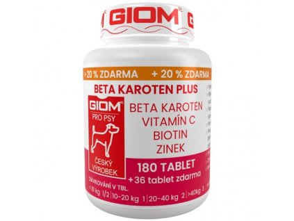 Giom ERA Beta-karoten Plus 180 tbl + 20% zdarma