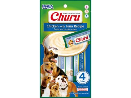 Inaba Churu dog snack kuře a tuňák 4x14 g