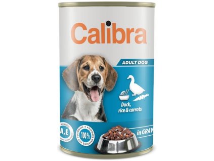 Calibra Dog konz.kachní+rýže+mrkev v omáčce 1240 g