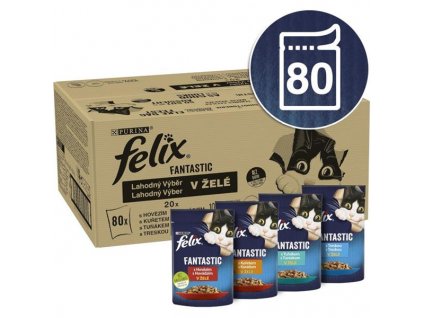 Felix cat kaps.-Fant.Multipack mas.výběr v želé 80 x 85 g