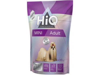 HiQ Dog Dry Adult Mini 400 g  + 3% SLEVA Slevový kupón: extra