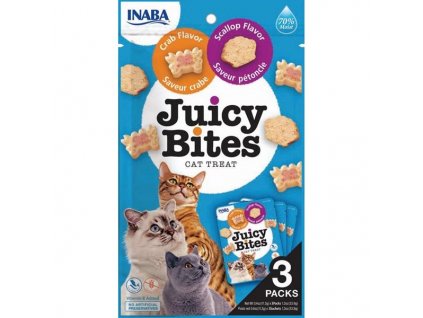 Inaba Juicy Bites cat snack krab a hřebenatka