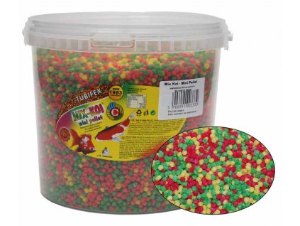 KOI MIX mini pellet kuličky, dóza 10 l