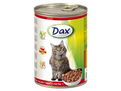 Dax Cat kousky hovězí, konzerva 415 g