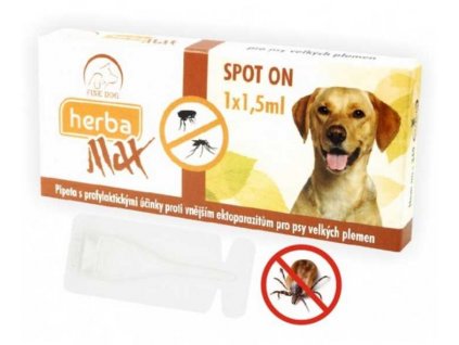 Max Herba Spot-on Dog repelentní kapsle, pes do 25 kg (1 x 1,5 ml )