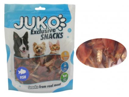 JUKO Snacks Chicken & Fish 250 g  + Dárek ke každé objednávce.