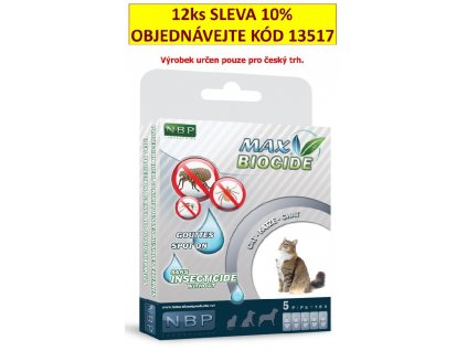 Max Biocide Spot-on Cat repelentní kapsle, kočka 5 x 1 ml !CZ!