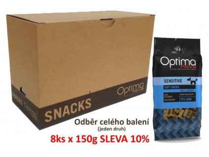 OPTIMAnova Functional Snack Sensitive Lamb 150 g (8 ks) AKCE 10 %