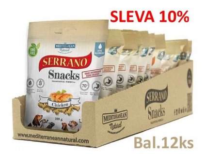 Serrano Snack Dog Serrano Chicken 100 g (12 ks) SLEVA 10 %