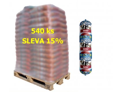 JUKO Salami Beef (hovězí), paleta 540 x 1 kg - SLEVA 15 %