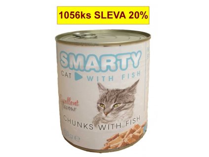 SMARTY Cat Rybí chunks, konzeva 810 g