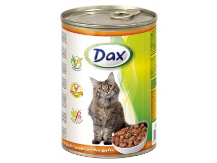 Dax Cat kousky drůbeží, konzerva 415 g