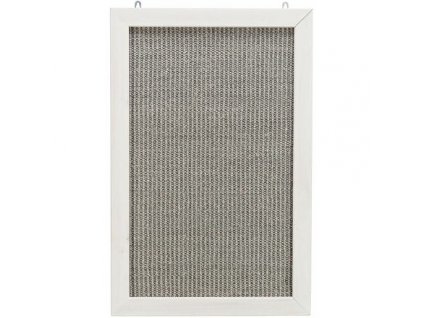 Škrábací deska na zeď, dřevěný rám, 38 × 58 cm, šedá/bílá - DOPRODEJ
