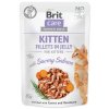 Kapsička BRIT Care Cat Pouch KITTEN - Savory Salmon in Jelly 85 g