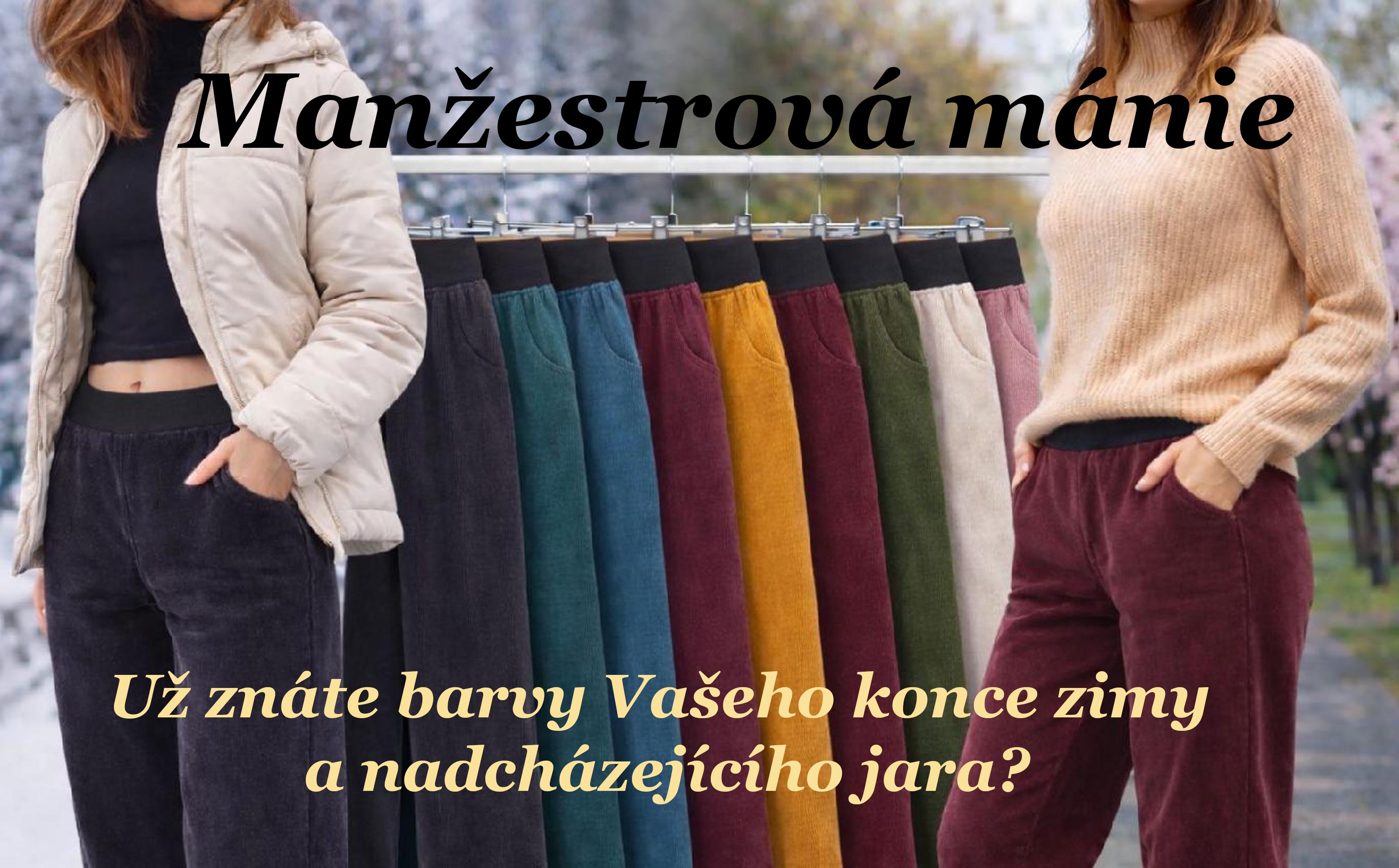 Dámské manžestrové kalhoty